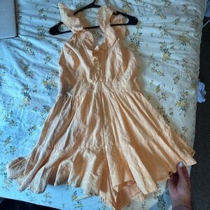 Peach Halter Romper